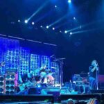 Pearl Jam - Pearl Jam performing in Amsterdam in 2012. From left to right: Mike McCready, Jeff Ament, Matt Cameron (on drums), Eddie Vedder, and Stone Gossard - CC BY-SA